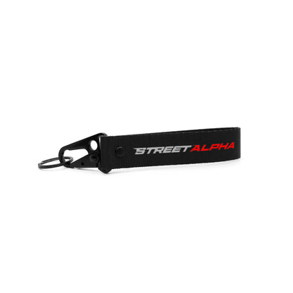 STREET ALPHA EMBROIDERED KEYCHAIN