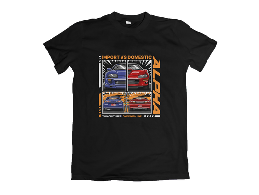 STREET ALPHA IMPORT VS DOMESTIC T-SHIRT